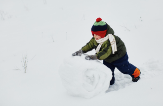 Sculpture sur neige